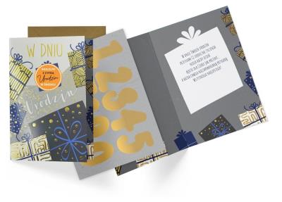 Opakowanie Karnet B6 Urodziny (wymienne cyfry)