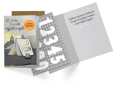 Opakowanie Karnet B6 Urodziny (wymienne cyfry)