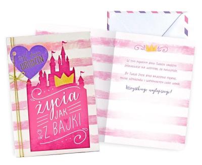 Opakowanie Karnet B6 Urodziny zamek