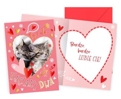 Opakowanie Karnet B6 Walentynki