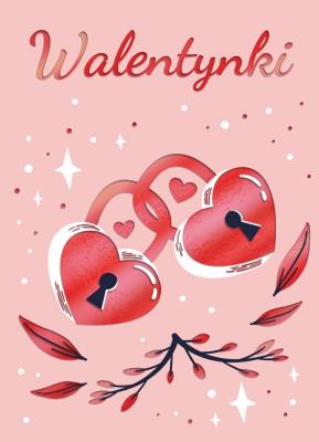 Opakowanie Karnet B6 Walentynki Kłódki
