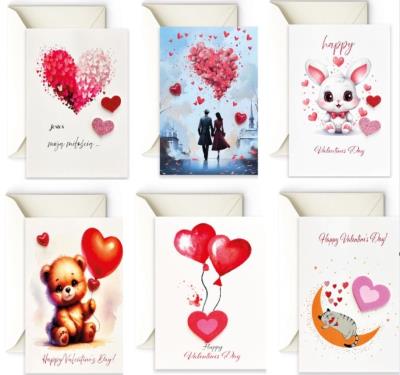 Opakowanie Karnet B6 Walentynki MIX