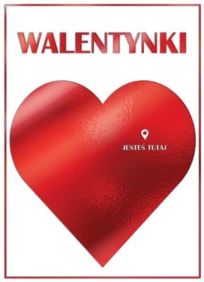 Opakowanie Karnet B6 Walentynki Serce i Pinezka