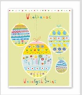 Opakowanie Karnet B6 Wielkanoc Pisanki