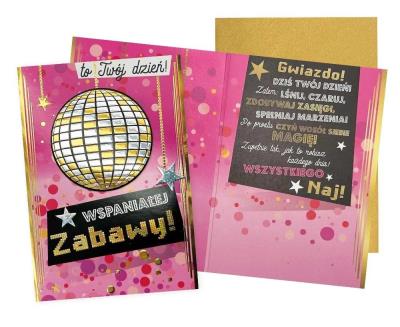 Opakowanie Karnet B6 Wspaniałej zabawy