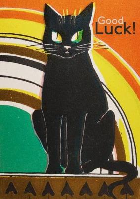 Opakowanie Karnet B6 z kopertą Czarny kot Good Luck Vintage