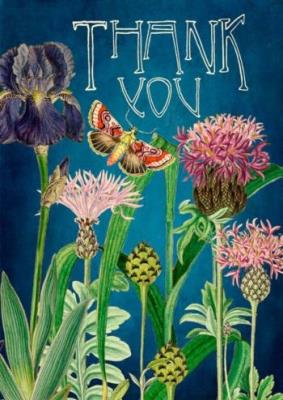 Opakowanie Karnet B6 z kopertą Dziękuję Łąka