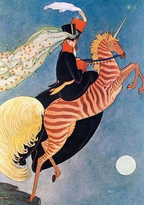 Opakowanie Karnet B6 z kopertą Jednorożec i gwiazdy