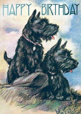 Opakowanie Karnet B6 z kopertą Urodziny Terier Szkocki