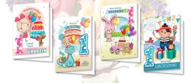 Opakowanie Karnet B6 z nalepkami 1 Roczek (10szt)