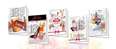 Opakowanie Karnet B6 z nalepkami 18stka (10szt) MIX