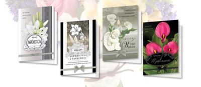 Opakowanie Karnet B6 z nalepkami Kondolencje (10szt) MIX