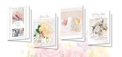 Opakowanie Karnet B6 z nalepkami Ślub (10szt)