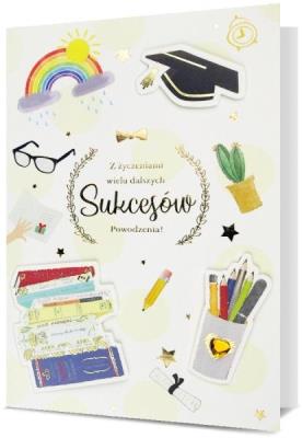 Opakowanie Karnet B6 Z życzeniami dalszych sukcesów