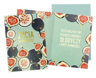 Opakowanie Karnet B6 Życia słodkiego figi