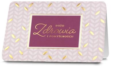 Opakowanie Karnet B6 Życzenia