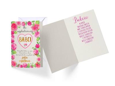 Opakowanie Karnet Babcia
