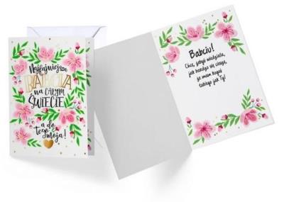 Opakowanie Karnet Babcia