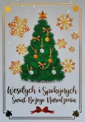 Opakowanie Karnet Boże Narodzenie