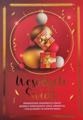 Opakowanie Karnet Boże Narodzenie