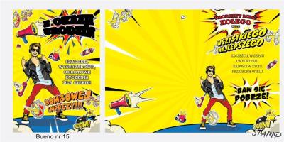 Opakowanie Karnet Bueno B6 + koperta wzór nr 15 Urodziny