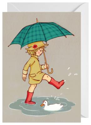 Opakowanie Karnet C6 Zabawa w deszczu