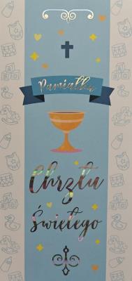 Opakowanie Karnet Chrzest chłopiec