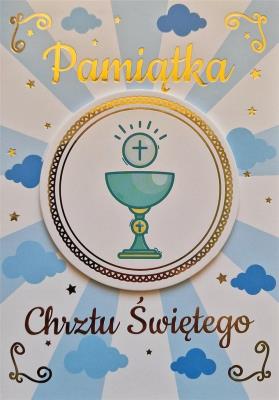 Opakowanie Karnet Chrzest chłopiec