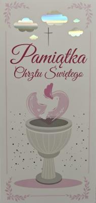 Opakowanie Karnet Chrzest dziewczynka