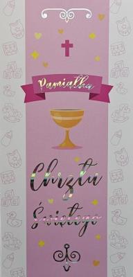 Opakowanie Karnet Chrzest dziewczynka