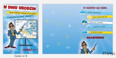 Opakowanie Karnet Comic B6 + koperta wzór nr 09 Urodziny