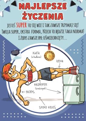 Opakowanie Karnet Comic B6 + koperta wzór nr 19 Urodziny