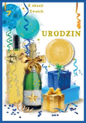 Opakowanie Karnet DK-1223 Urodziny (wymienne cyfry)