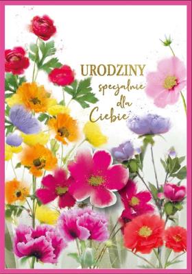 Opakowanie Karnet DK-1225 Urodziny (wymienne cyfry)