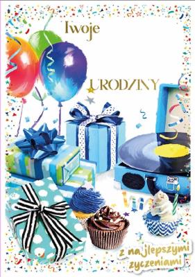 Opakowanie Karnet DK-1226 Urodziny (wymienne cyfry)