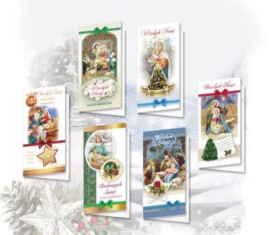 Opakowanie Karnet DL BN z nalepkami, religia (10szt) MIX