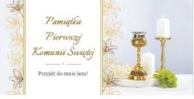 Opakowanie Karnet DL Komunia