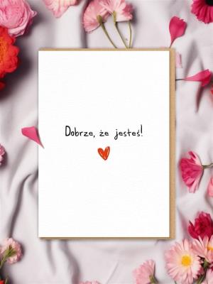 Opakowanie Karnet - dobrze, że jesteś