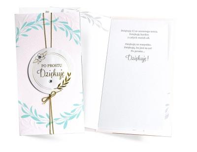 Opakowanie Karnet Dziękuję