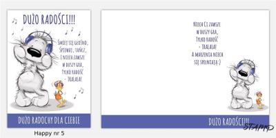 Opakowanie Karnet Happy B6 + koperta wzór nr 05