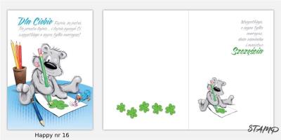 Opakowanie Karnet Happy B6 + koperta wzór nr 16