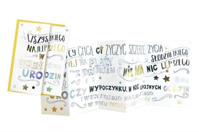 Opakowanie Karnet HR-004 Urodziny