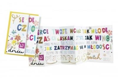 Opakowanie Karnet HR-006 Urodziny, serdeczności