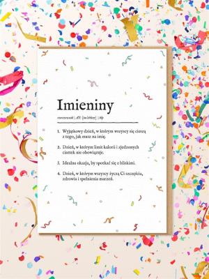 Opakowanie Karnet Imieniny