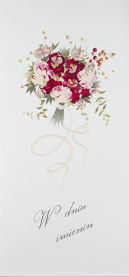 Karnet Imieniny I 08 - Bukiet czerwony. Wydawca: MAK. SmakLiter.pl Opakowanie Karnet Imieniny I 08 - Bukiet czerwony