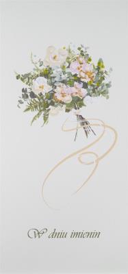 Karnet Imieniny I 11 - Bukiet jasny. Wydawca: MAK. SmakLiter.pl Opakowanie Karnet Imieniny I 11 - Bukiet jasny