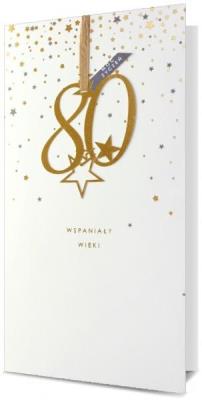 Opakowanie Karnet KL Urodziny 80