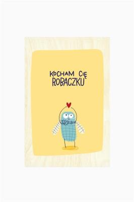 Opakowanie Karnet - Kocham Cię robaczku