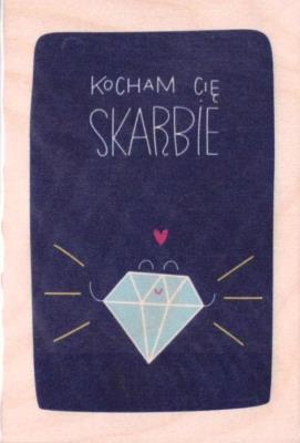 Opakowanie Karnet - Kocham Cię Skarbie