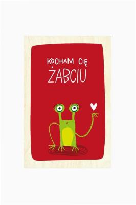 Opakowanie Karnet - Kocham Cię Żabciu